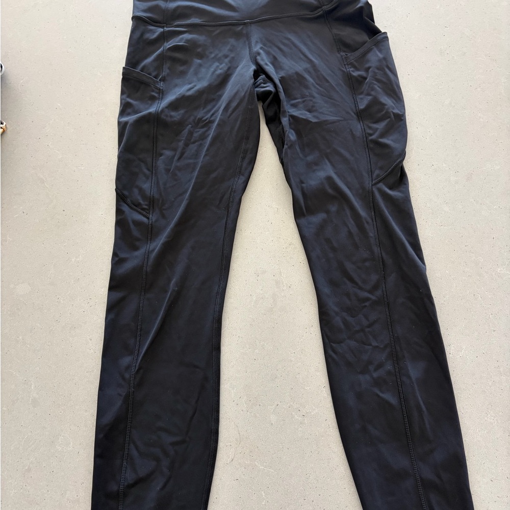 lululemon athletica Fast and Free Pocketed 25” Black Leggings